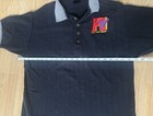 90' Authentic Block Logo Grunge MTV Black Polo Shirt Promotion Advertising Sz L — photo 10