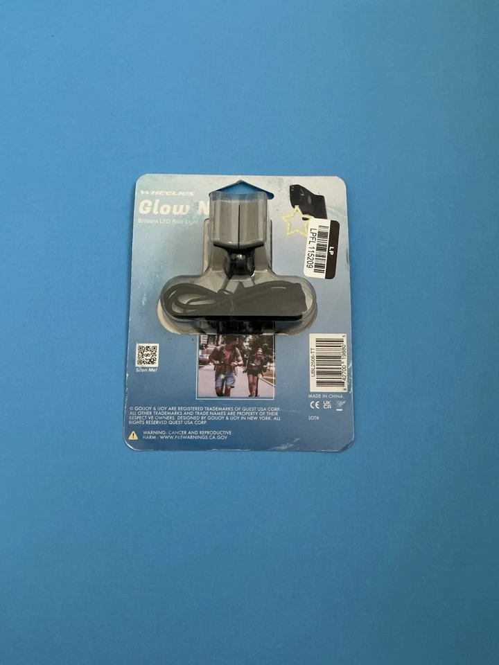 Luz LED brillante para bicicleta Glow N Go - amarilla Foto 2 de 2