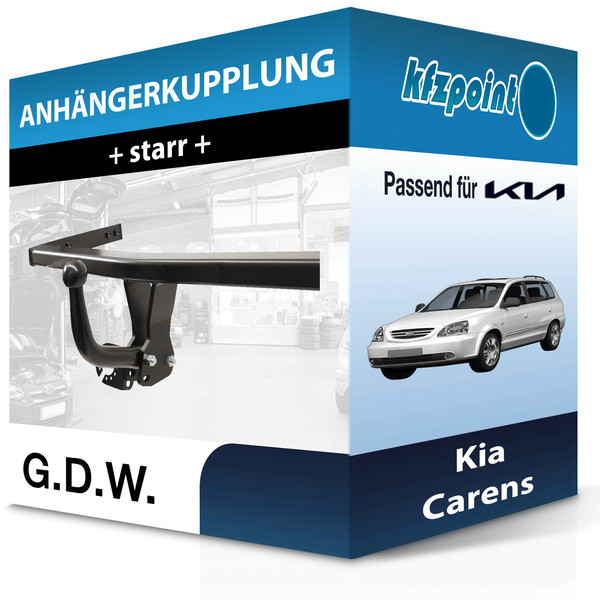 für Kia Carens 11.2000-07.2002 G.D.W. AnhäNgerkupplung Starr Neu-image