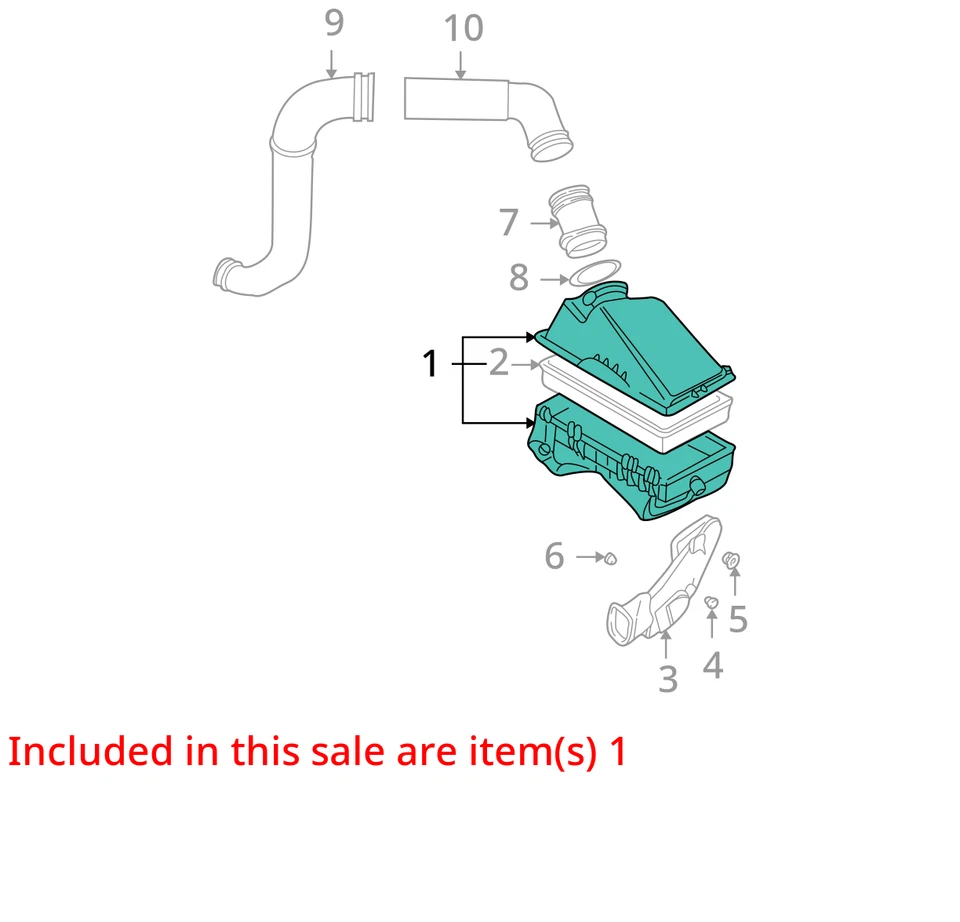 空气净化器 1.9 升 适合 98-05 BEETLE 30293052 — 第 4/4 张图片