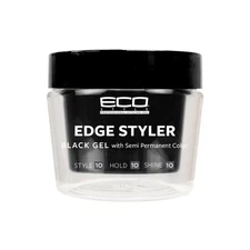 Styler Ecoco Eco Pomade Black Gel With Semi Permanent Color Strong Hold 3 oz