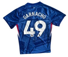 Maglia calcio ALEJANDRO GARNACHO firmata a mano 25/26 FC Chelsea Home COA