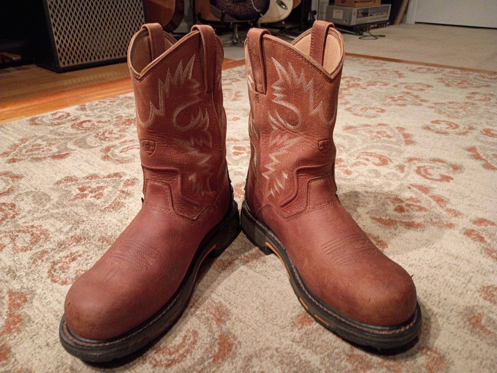ARIAT WORKHOG BROWN LEATHER COMP TOE WATERPROOF W… - image 4