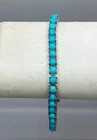 STS Chuck Clemency Sterling Silver Sleeping Beauty Turquoise Line Bracelet