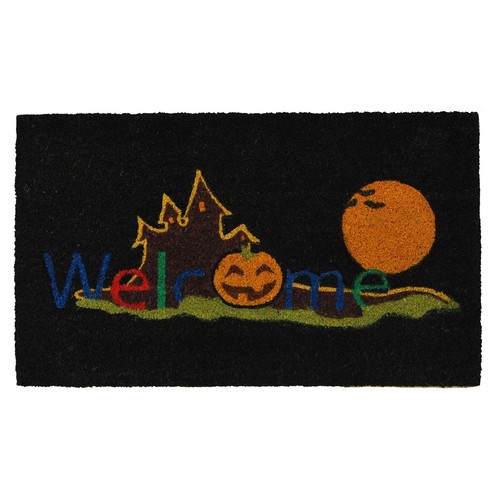 122061729 Halloween Welcome Doormat, 17" x 29", Multicolor