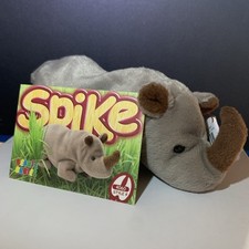 SPIKE the Rhino Ty Beanie Baby with 1999 Card, Babies 7 inch W/ Tags