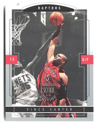 Vince Carter #40 2003 Skybox LE card