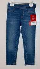 NWT Levis Little Girls Faded Blue Denim Pulll-On Stretch Jeggings sz 4