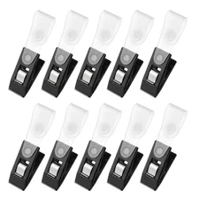 Garden Flag Clips, 10 Pcs Garden Flag Stoppers for Decoration Black