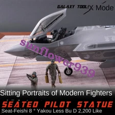 Galaxy 1/48 F-35A/B/C Resin Seated Pilot Figure & Ejection Seat for Tamiya Model