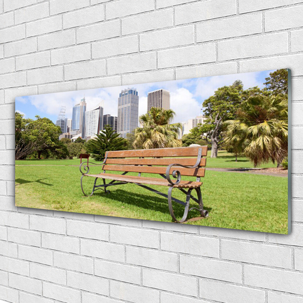 Image sur verre nature et parc 125x50 cm pour la décoration murale du salon