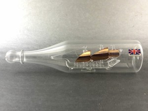 blown mayflower britain bottle ship glass