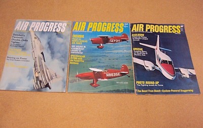 Lot 3 Air Progress Magazine 1968 Apr/May/June SABB Viggen North Korea Air Force