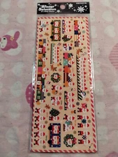 Mind Wave Christmas Winter Selection Sticker Sheet Stationery Tan -NEW