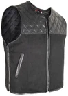 Textile Biker Cowl Quilted Summer Biker Vest Motorcycle Vest Hunter Diamond Vest