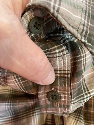 Chemise REI Co-Op Homme M Vert Plaid Sahara Nylon Boutonnée