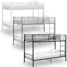 Etagenbett Metallbett Bettgestell 90x200cm Kinderbett Hochbett Bett Jugendbett