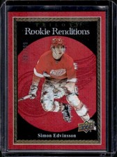 2023-24 Upper Deck Trilogy Rookie Renditions Red Simon Edvinsson Rookie 581/799
