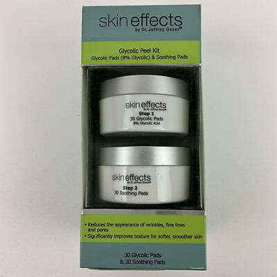 Skin Effects Dr Jeffrey Dover Glycolic & Soothing Pads Peel Kit 2 step system