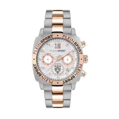 Plein Sport Herren Uhr Analog Quarz WILDCAT CHRONO PSGBA1423 Edelstahl
