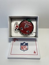 Danbury Mint Atlanta Flacons 2012 Ceramic Santa & Drum Christmas Ornament W/box