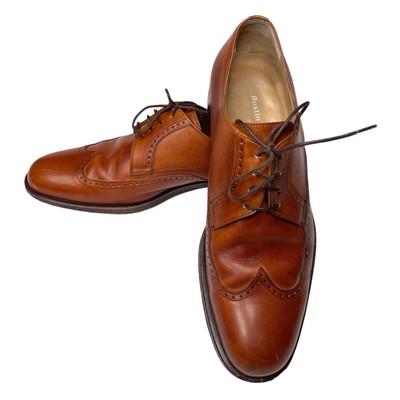 Vintage Austin Reed Lucca Full Brogue Wingtip Derby Dress Shoes Chestnut Brown Vintage Austin Reed Lucca Full Brogue Wingtip Derby Dress  main image 3