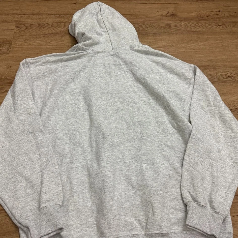 Suéter con Capucha Hello Kitty Sanrio Gris Flor Grande L Nuevo sin etiquetas Foto 2 de 2