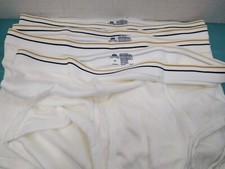 VTG Stafford Men Briefs Sz 40 JC Penney Full Cut Classic Stripes 4PK 