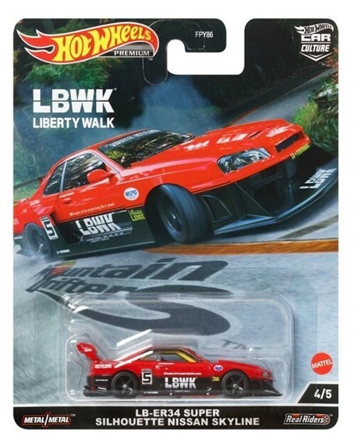 MATTEL HOT WHEELS NISSAN SKYLINE LB-ER34 MOUNTAIN DRIFTERS MATTEL HOT WHEELS NISSAN SKYLINE LB-ER34 MOUNTAIN DRIFTERS