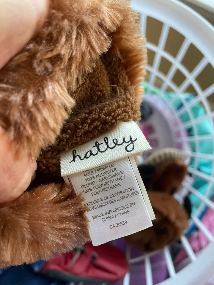 Hatley детский возраст 5-7 пушистый, мягкий «Лоси» дизайн тапочки. Очаровательный, отличной формы - Изображение 2 из 4