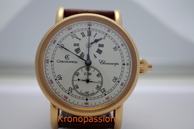 Chronoswiss Chronoscope Chronograph Regulator 38mm 18K Rose Gold CH1521R