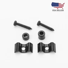 Guitar String Trees String Retainer Guides for Strat Tele Guitar Bass 2pcs Black