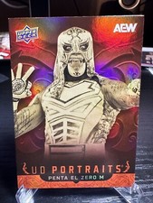 PENTA EL ZERO M 2025 AEW UPPER DECK UD PORTAITS RED BLASTER EXCLUSIVE