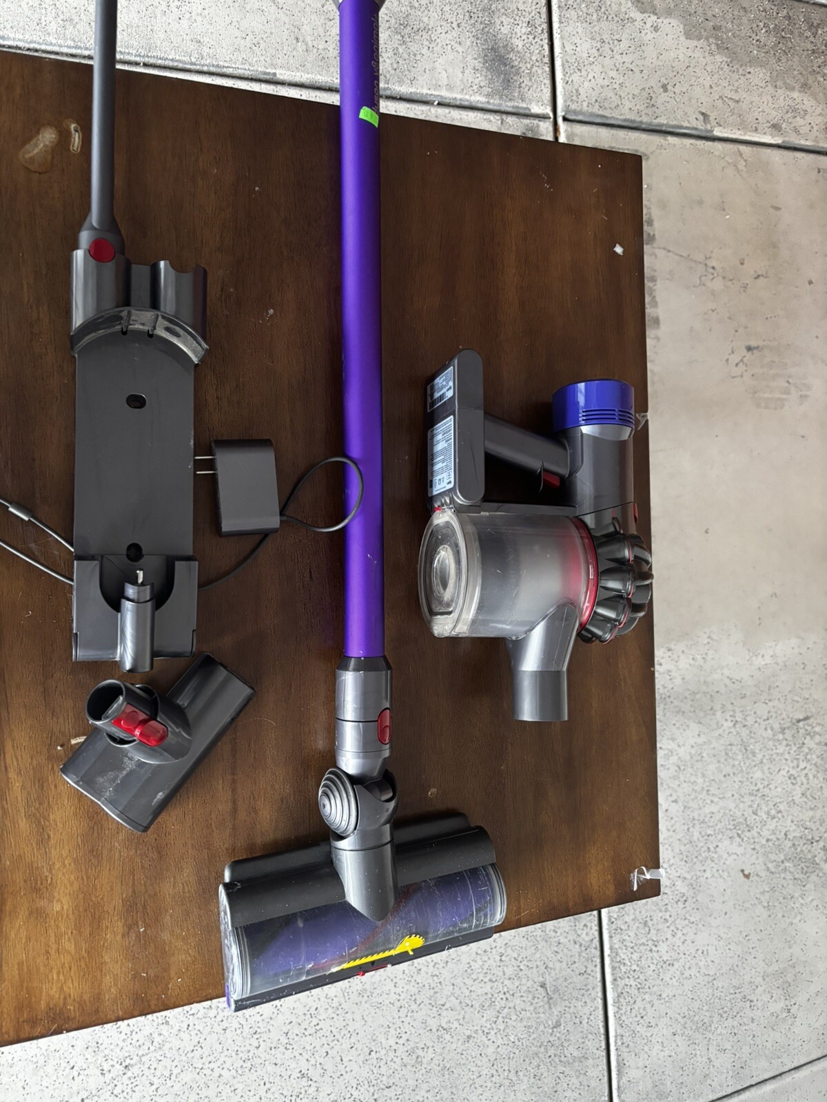 Dyson Cyclone V8 Animal + Plus Cordless Stick Vacuum Cleaner Accessories Purple