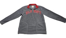 Old Navy Kids XL Fleece Pullover Spellout 1/4 Zip Activewear Child Sweatshirt
