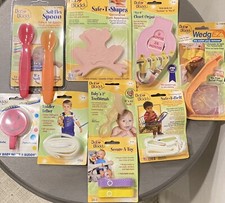 USA MADE Baby Buddy Lot Toddler Bath Safety Feeding Accessories NEW nos