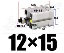 1pc ADN12 15-A-P-A cylinder internal thread cylinder