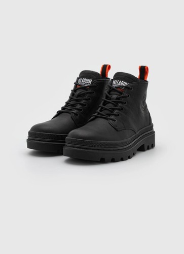 Palladium Pallatroper Hi Wp+ Herren Leder Stiefel Wasserdicht Schwarz Boots - Bild 4 von 6