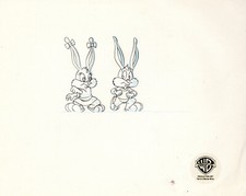 Tiny Toons Adventures-Original Prod Drawing-Babs/Buster-Weekday Afternoon Live