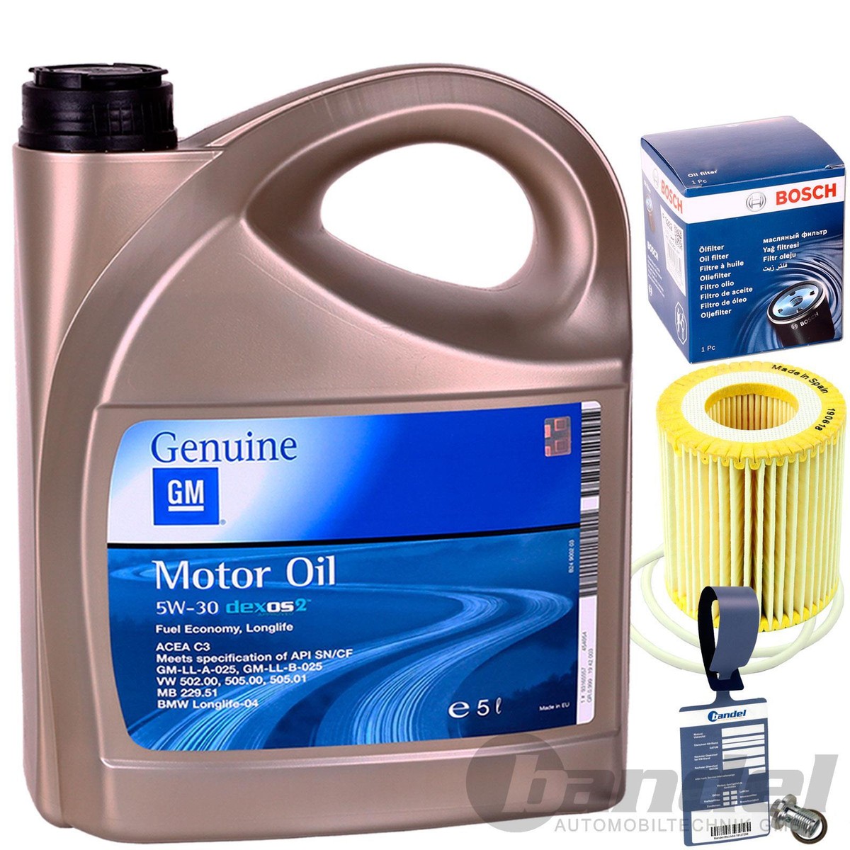 BOSCH ÖLFILTER 1457429248+LIQUI MOLY 5W30 ÖL Für OPEL ASTRA H Signum Cc Zafira B