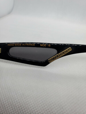 CLAUDIA CARLOTTI Mod. 15 CS. 10 Black Sunglasses CLAUDIA CARLOTTI Mod. 15 CS. 10 Black Shield Vintage  main image 3