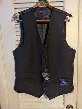 Nwt Gioberti Large Black Formal Vest.  Retail $39.95