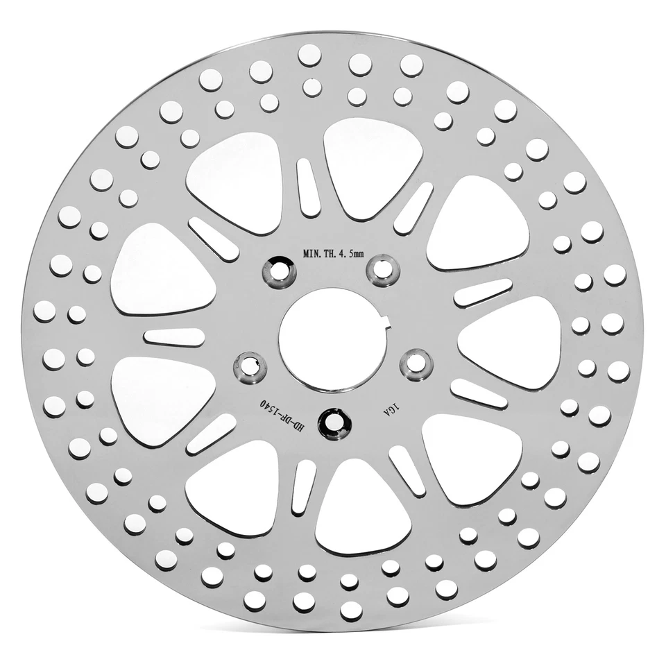 2x Rotores de freno delanteros traseros pulidos de 11,5" para Harley FXST Heritage Softail 87-99 Foto 3 de 4