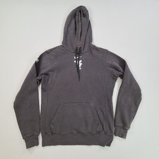 Nike Sweater Womens Small Gray Hoodie Pullover Track and Field Drawstring Ladies