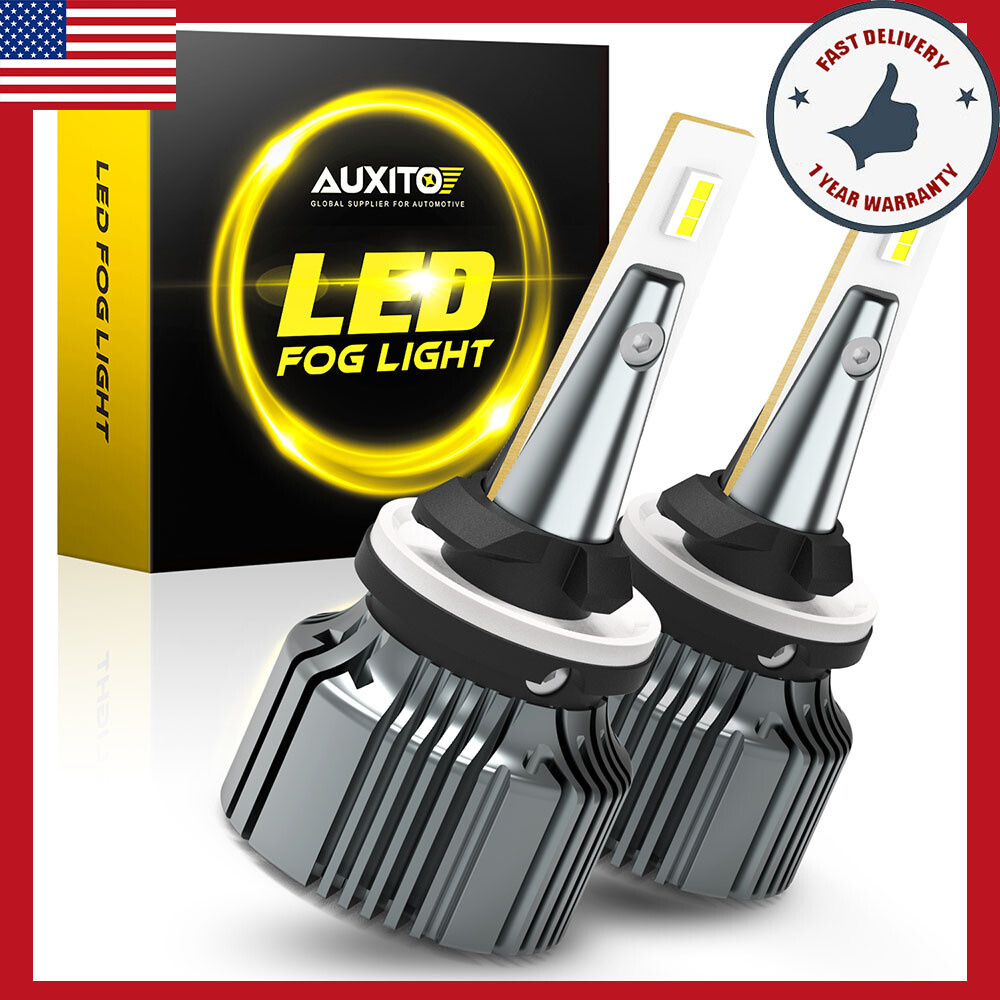 AUXITO 899 880 LED Fog Light Kit Super Bright White I9 EXS Upgrade