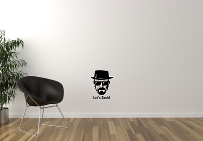 SORECI Heisenberg Lets Cook - Poster su tela, decorazione artistica da parete per soggiorno, camera da letto, decorazione con cornice, 30 x 45 cm