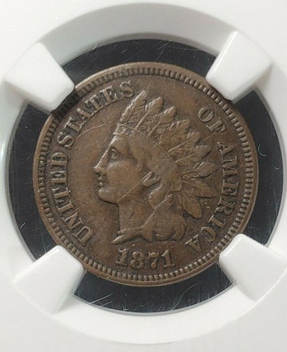 1871 Indian Head Cent NGC VF35 BN 2040060-055 Exquisite Coin Rare - Picture 3 of 10