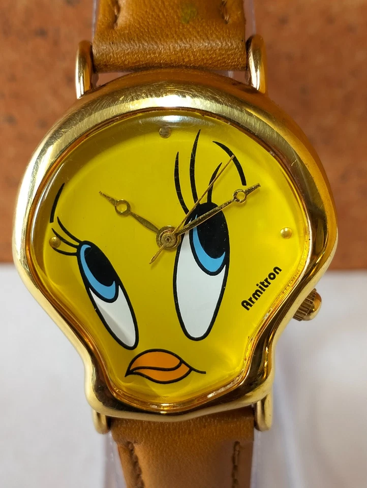 RELOJ ARMITRON CUARZO ESFERA AMARILLA 802.104 TAILANDIA MUJER COMPLETO FUNCIONANDO VINTAGE Foto 2 de 4