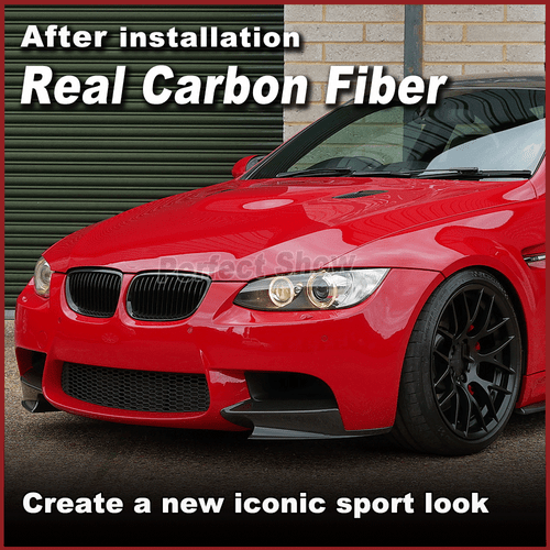 Carbon Flap Frontspoiler Stoßstangen Lippe Spoiler für BMW E90 E92 E93 M3 08-14 - Picture 3 of 15