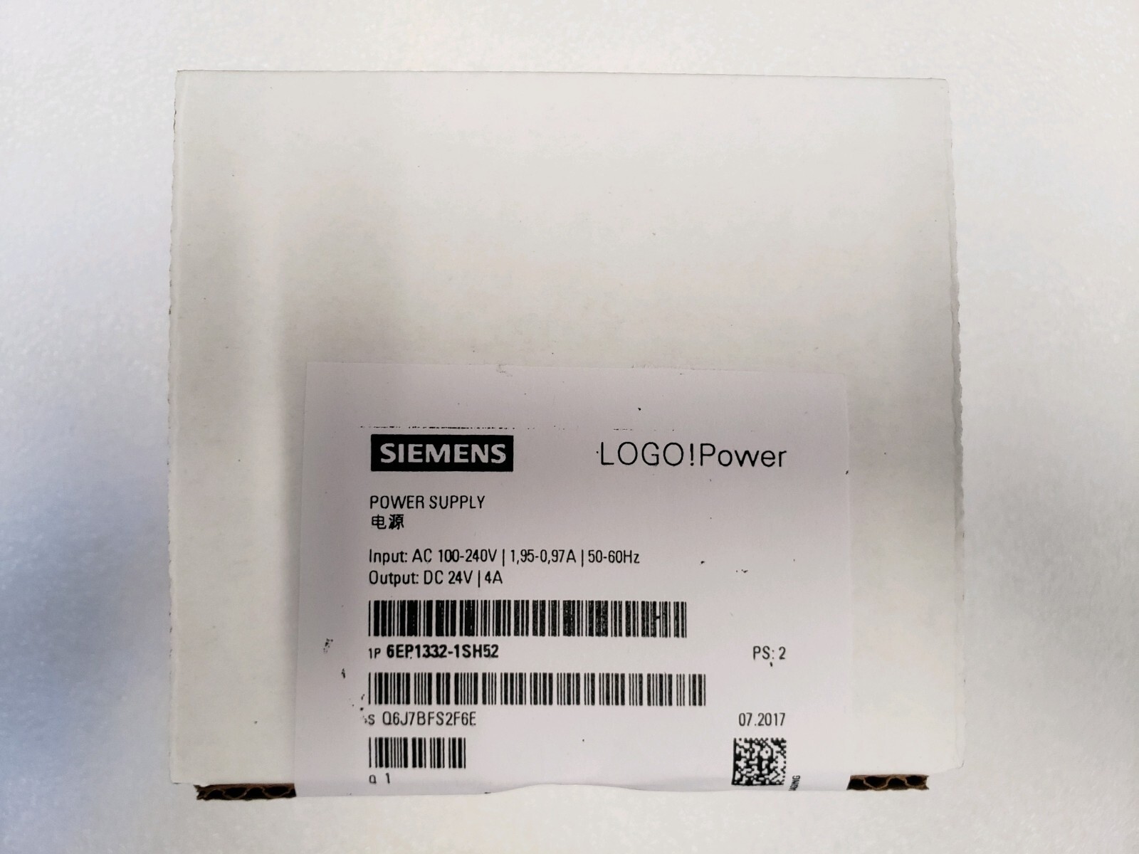 GENUINE SIEMENS POWER SUPPLY # 6EP1332-1SH52 / SCHINDLER # 6996C11H05